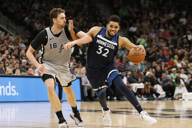 San Antonio Spurs vs. Minnesota Timberwolves - 10/17/18 ...