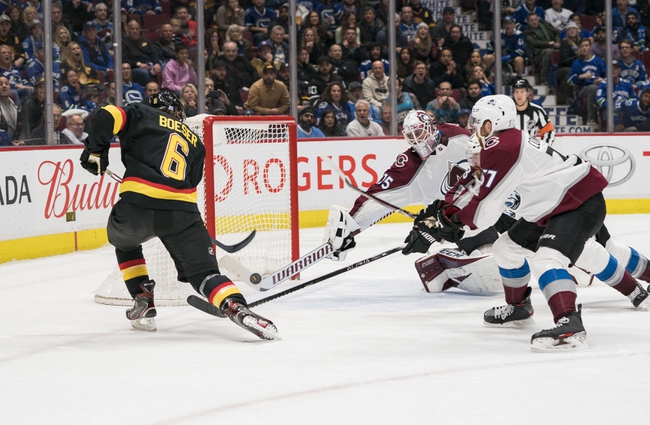 Vancouver Canucks vs. Colorado Avalanche - 3/6/20 NHL Pick, Odds, and ...