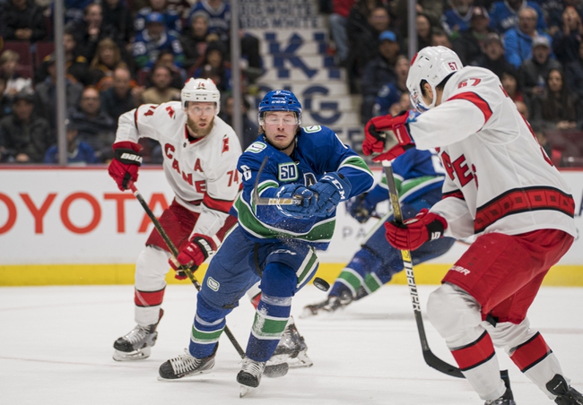 Carolina Hurricanes vs. Vancouver Canucks - 2/2/20 NHL ...