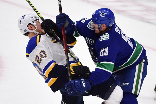 Vancouver Canucks at St. Louis Blues - 8/12/20 NHL Picks and Prediction
