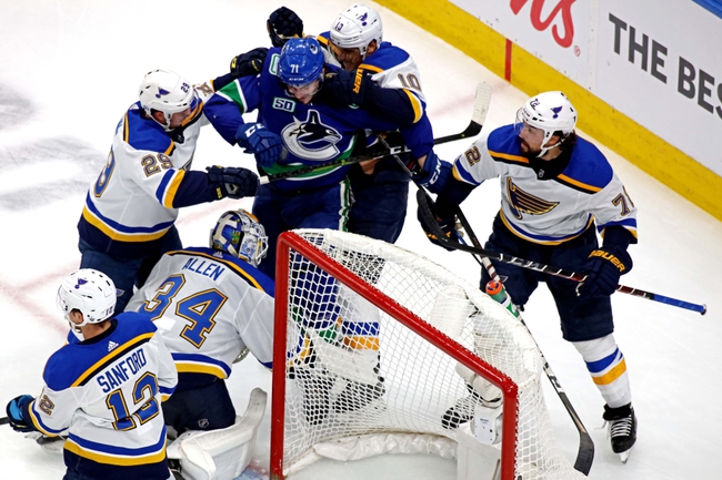 Vancouver Canucks at St. Louis Blues - 8/19/20 NHL Picks and Prediction