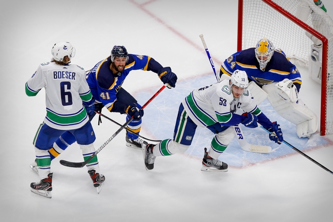 St. Louis Blues at Vancouver Canucks - 8/21/20 NHL Picks and Prediction