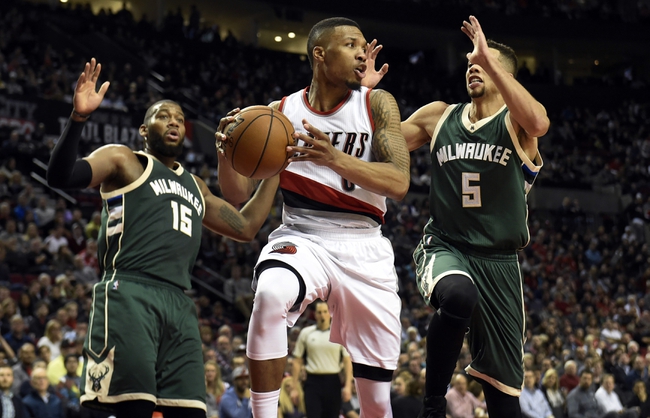 Milwaukee Bucks vs. Portland Trail Blazers - 12/7/16 NBA ...